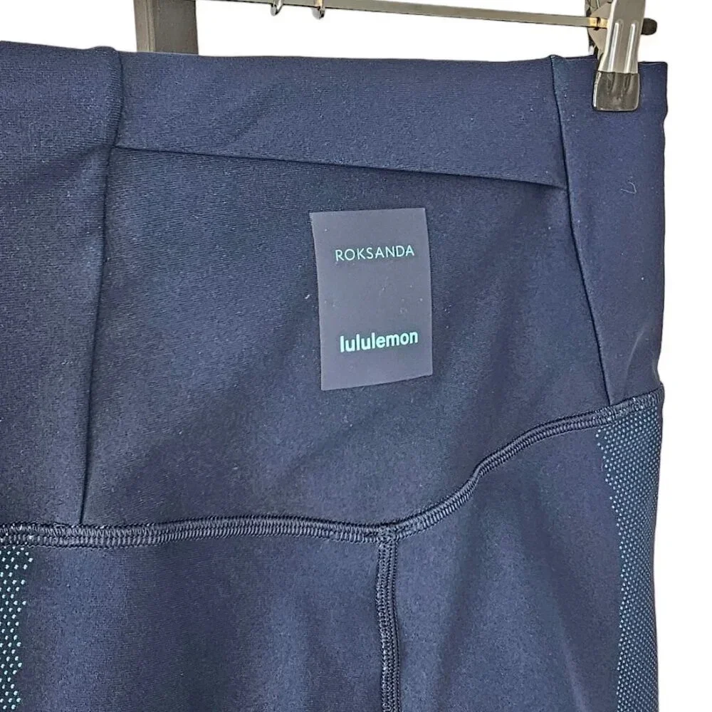 Lululemon x Roksanda My Element Tight True Navy Arctic  Blue Size 4 High Rise - Picture 8 of 9